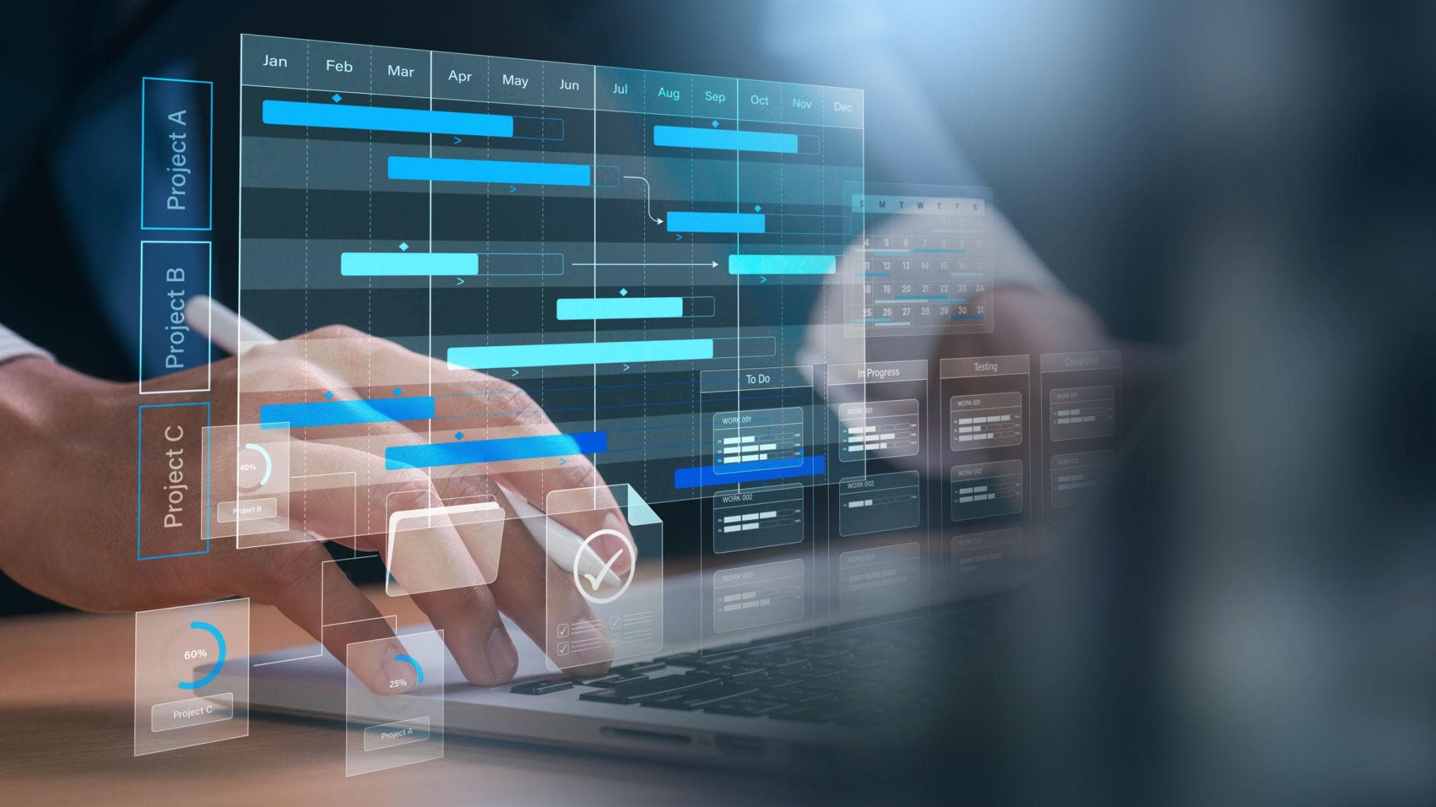Digital commissioning interface with real-time data dashboards